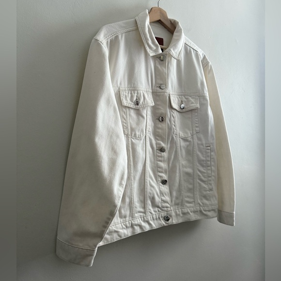 ANINE BING Size XS (oversized) Anine Bing Rory Jacket In Ecru White - Picture 12 of 16